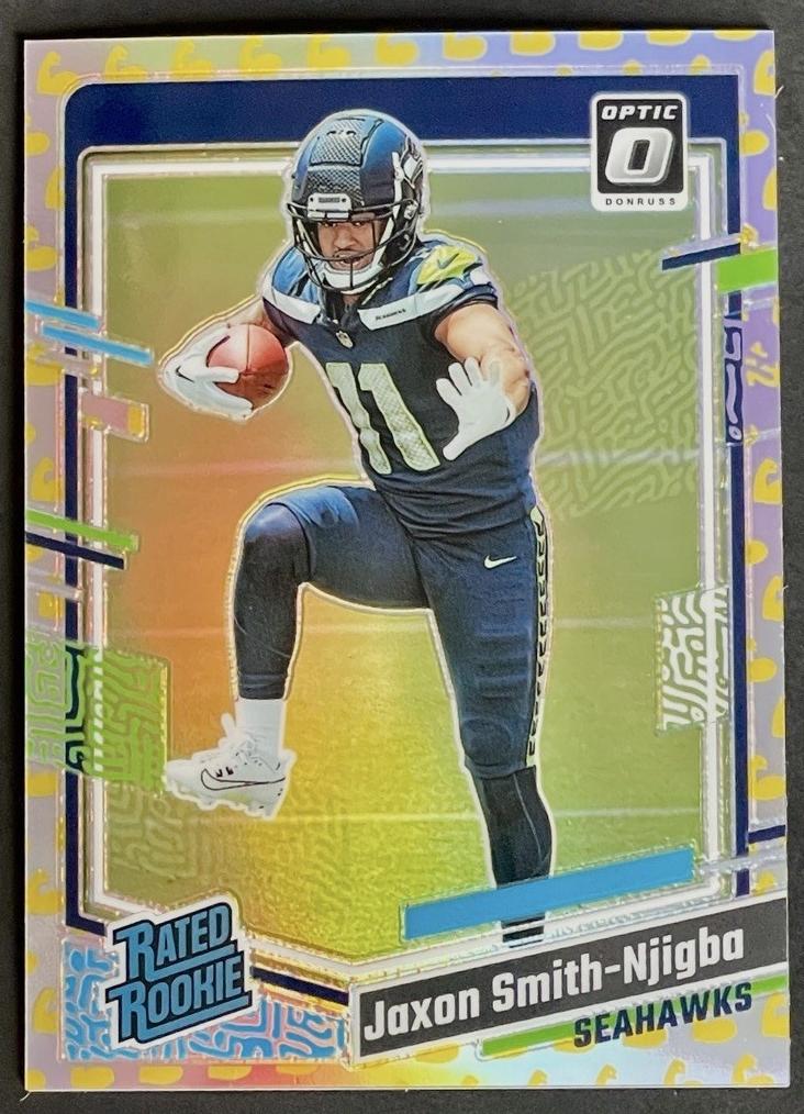 2023 Donruss Optic Football Flex Jaxon Smith-Njigba #293 PSA 8