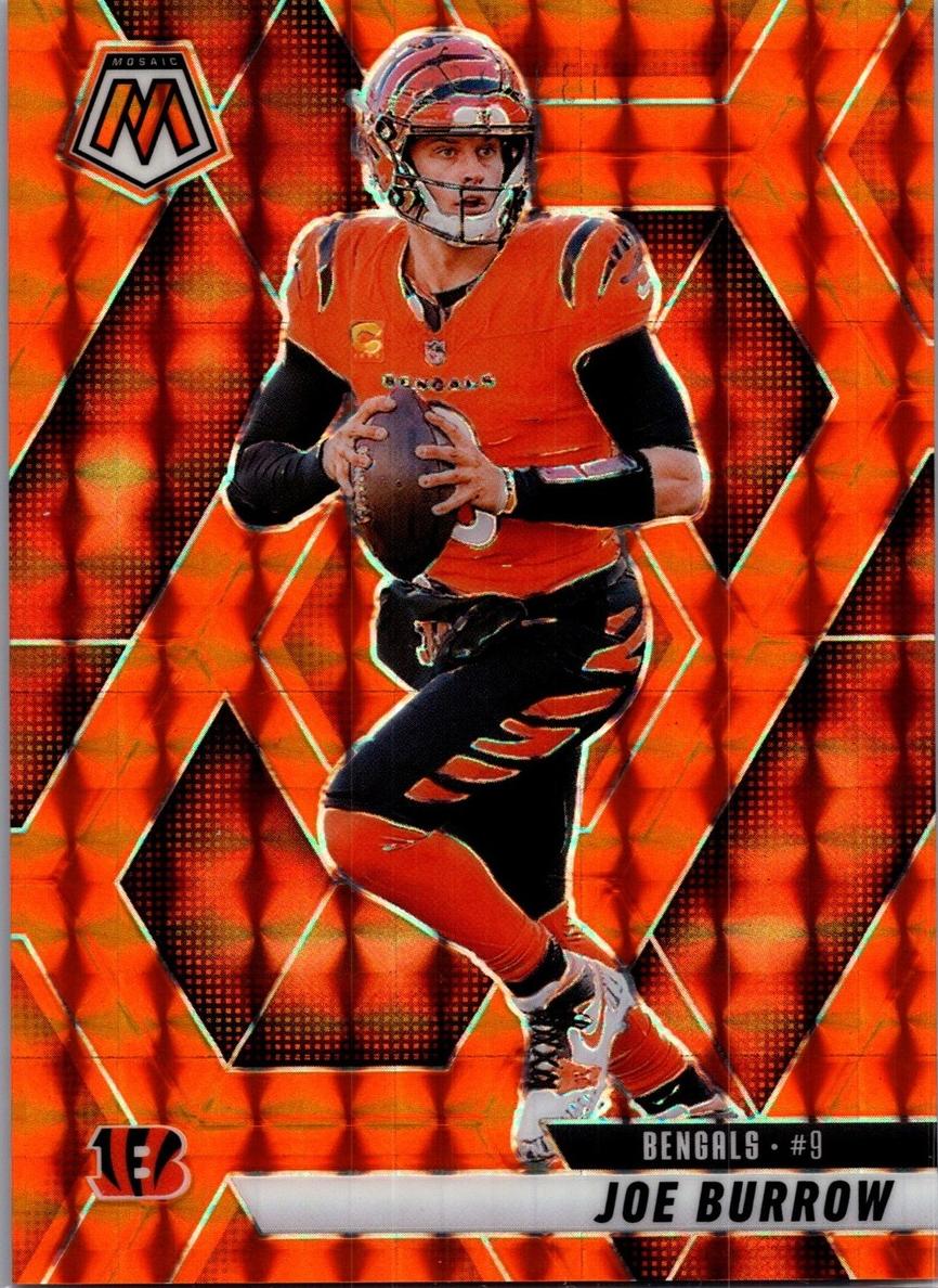 2025 Panini Mosaic Football Orange Joe Burrow #97