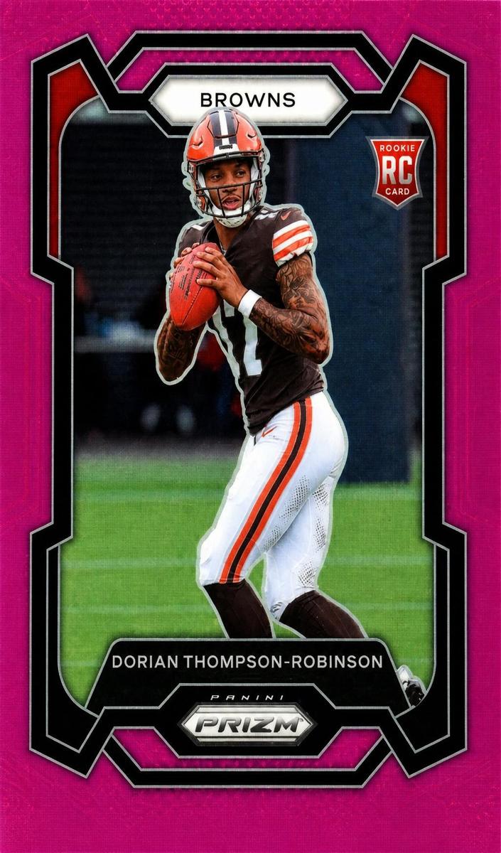 2023 Panini Prizm Football Pink Dorian Thompson-Robinson #322 PSA 9