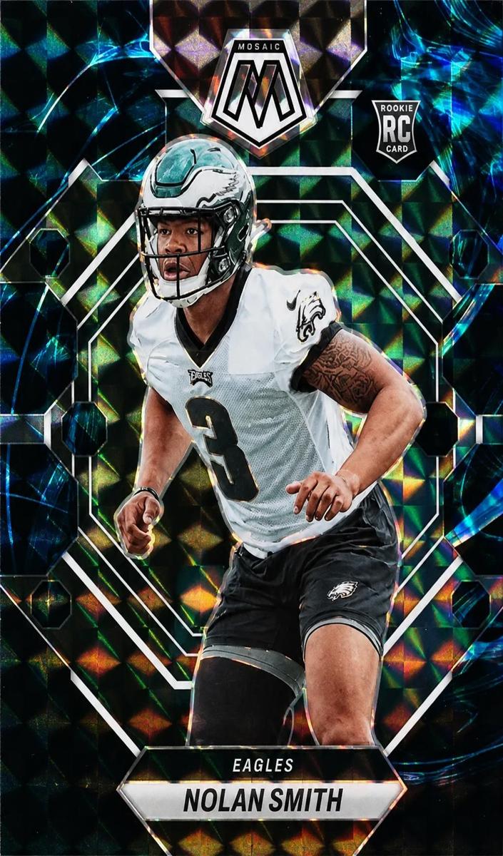 2023 Panini Mosaic Football Genesis Nolan Smith #353 PSA 9