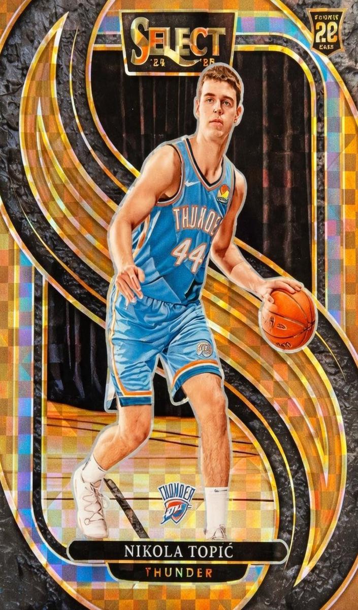 2024 Panini Select Basketball Bronze Checker Nikola Topic #171