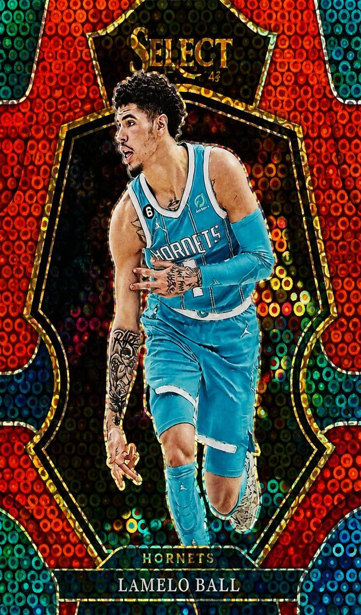 2022 Panini Select Basketball Red Disco LaMelo Ball #141