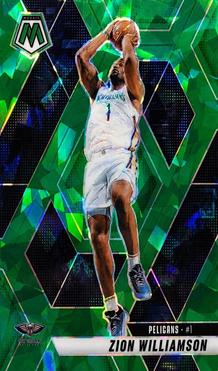 2024 Panini Mosaic Basketball Green Ice Zion Williamson #119