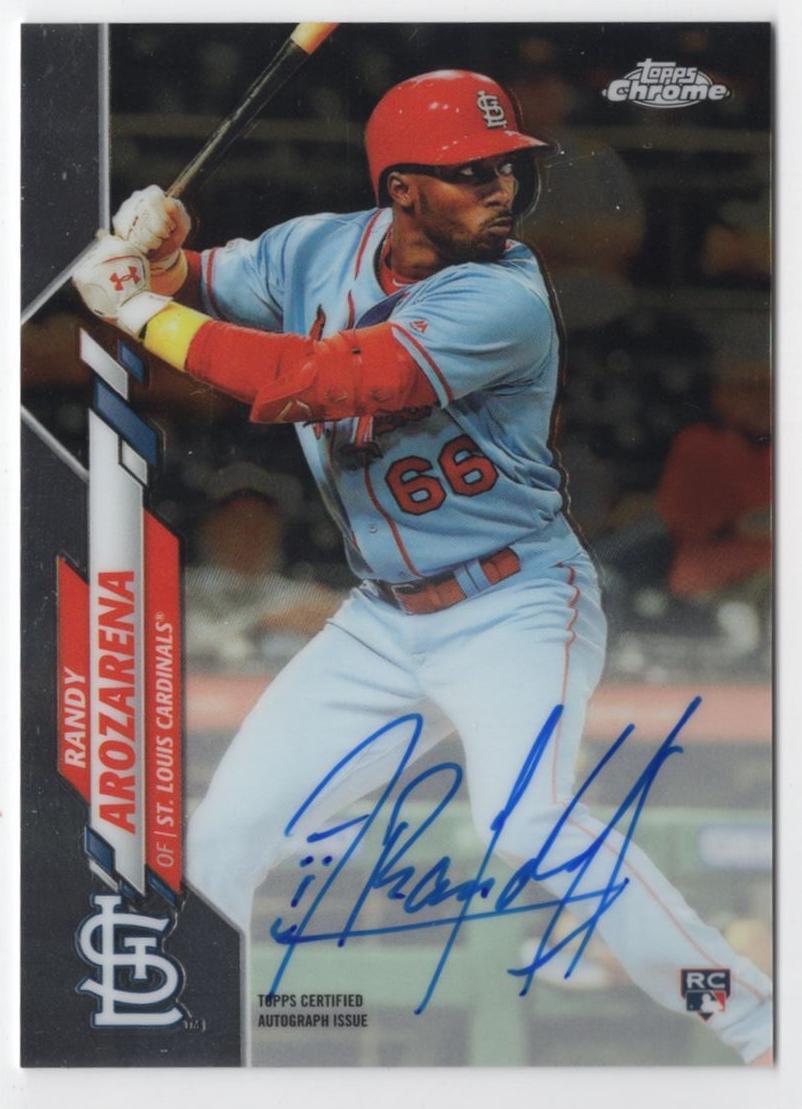 2020 Topps Chrome Baseball Randy Arozarena #RA-RAR PSA 9