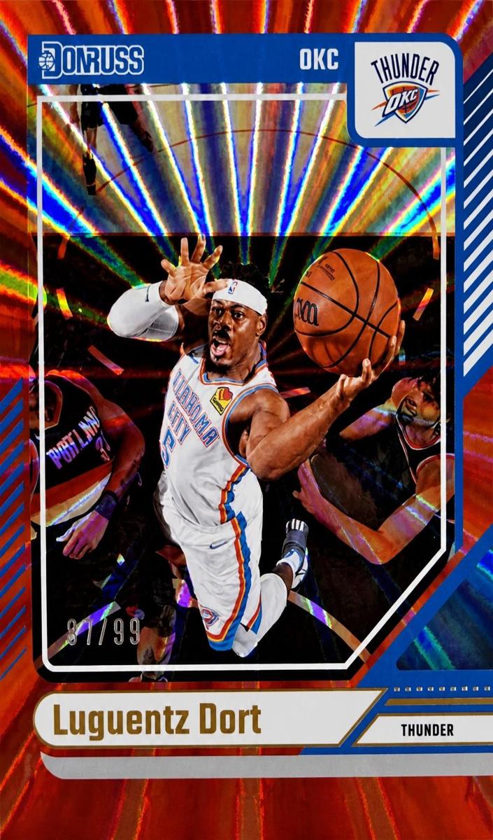2024 Panini Donruss Basketball Holo Red Laser Luguentz Dort #24