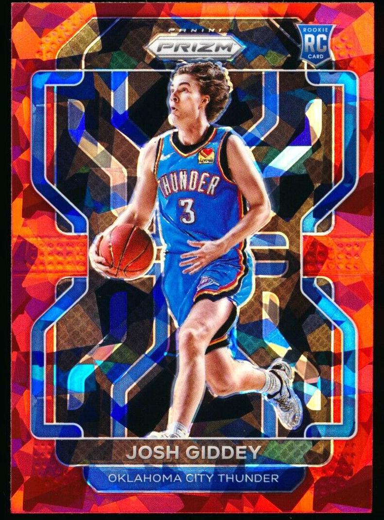2021 Panini Prizm Basketball Red Ice Josh Giddey #301 PSA 10