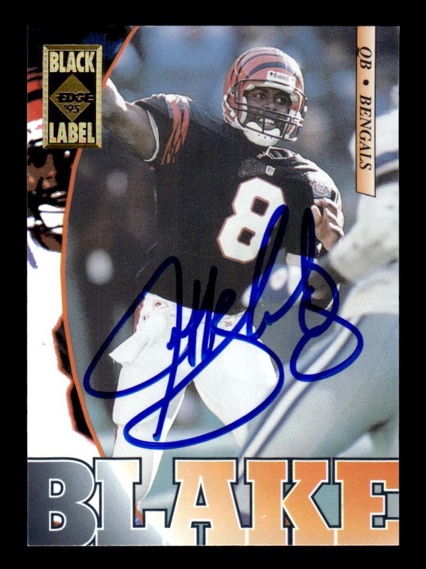 1995 Collector's Edge Football Black Label Jeff Blake #37