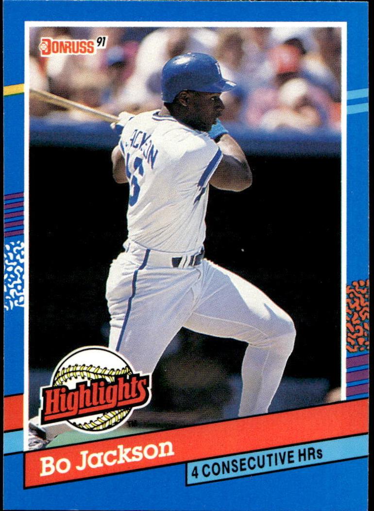 1991 Donruss Baseball Bo Jackson #BC-10 PSA 8