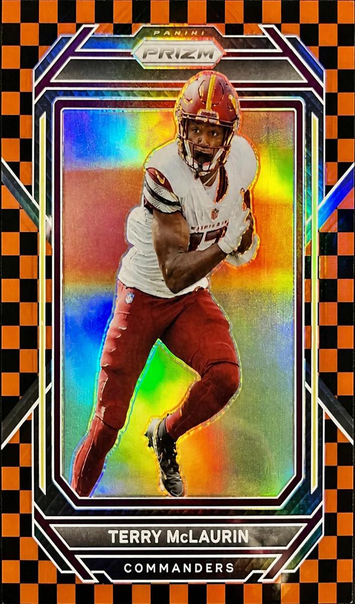 2022 Panini Prizm Football Black and Red Checker Terry McLaurin #294 PSA 9