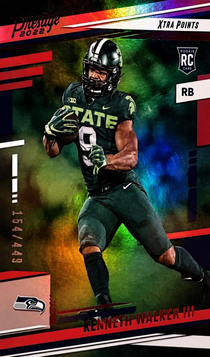 2022 Panini Prestige Football Xtra Points Red Kenneth Walker III #314