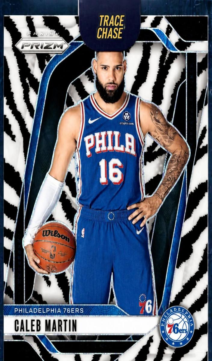 2024 Panini Prizm Basketball White Tiger Stripe Caleb Martin #67