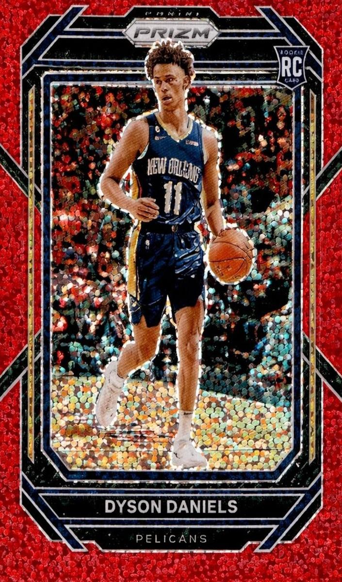 2022 Panini Prizm Basketball Red Sparkle Dyson Daniels #233