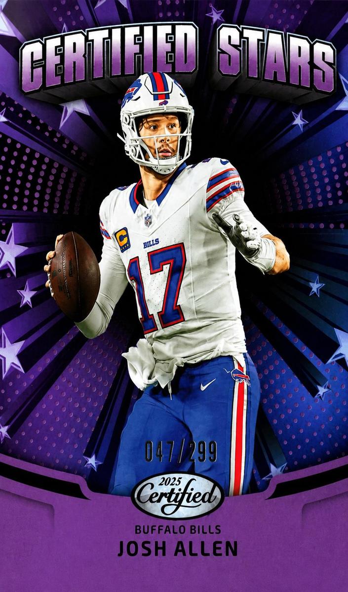2025 Panini Certified Football Mirror Purple Josh Allen #CST-JAN