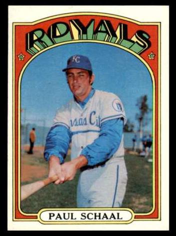 1972 Topps Baseball Paul Schaal #177 PSA 8