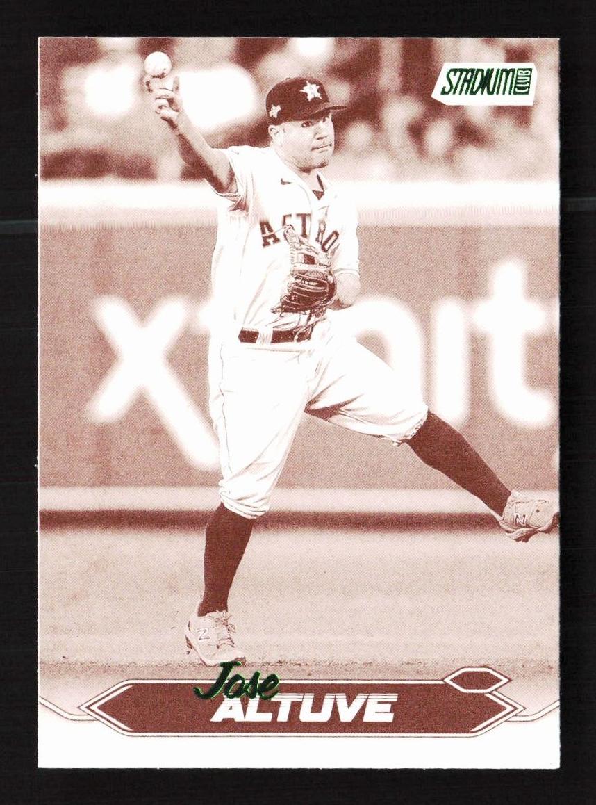2024 Topps Stadium Club Baseball Sepia Jose Altuve #174