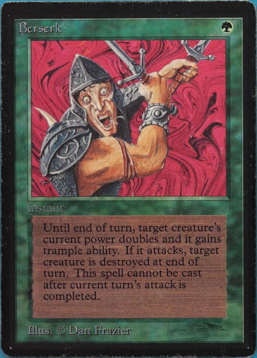 1993 Magic The Gathering Beta Berserk #NNO