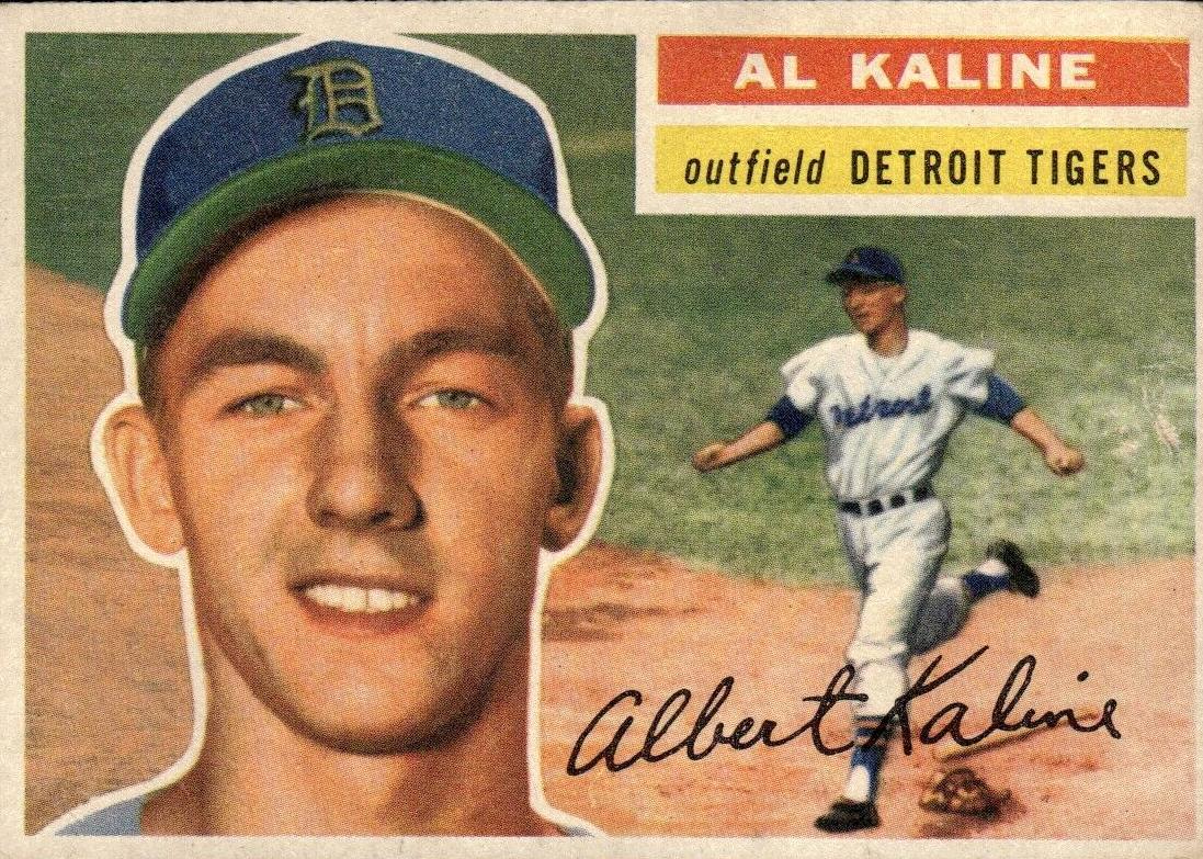 1956 Topps Baseball Al Kaline #20