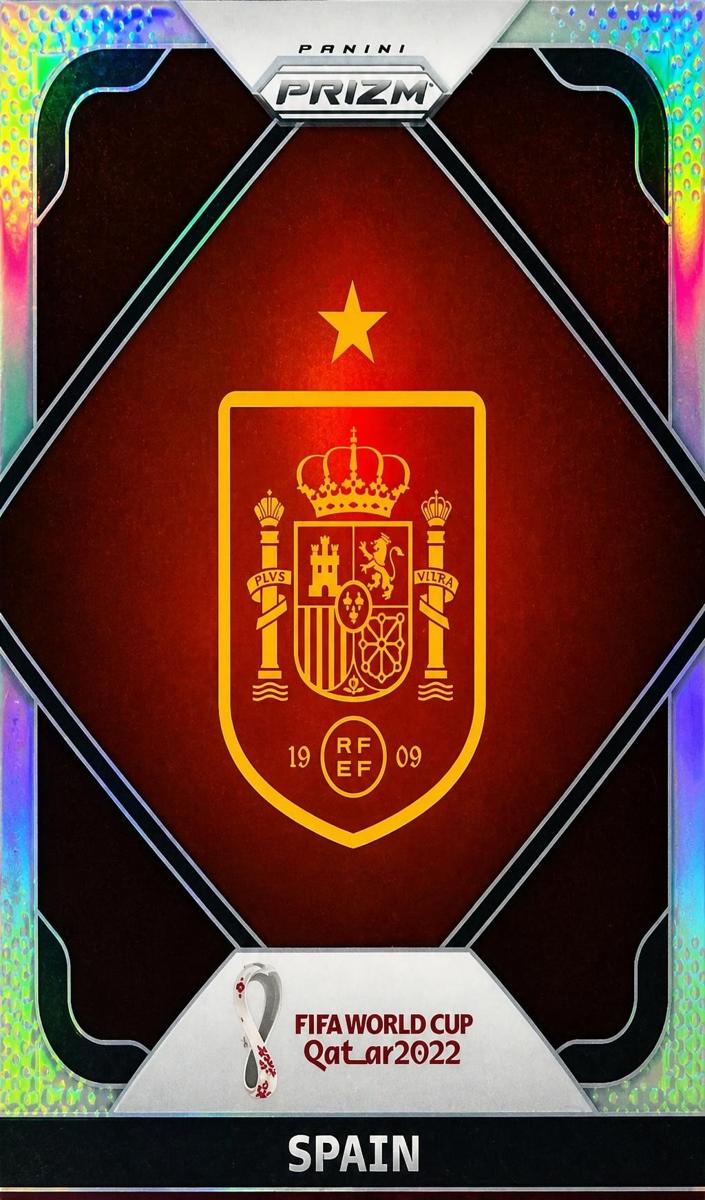 2022 Panini Prizm FIFA World Cup Qatar Soccer Silver Spain #25