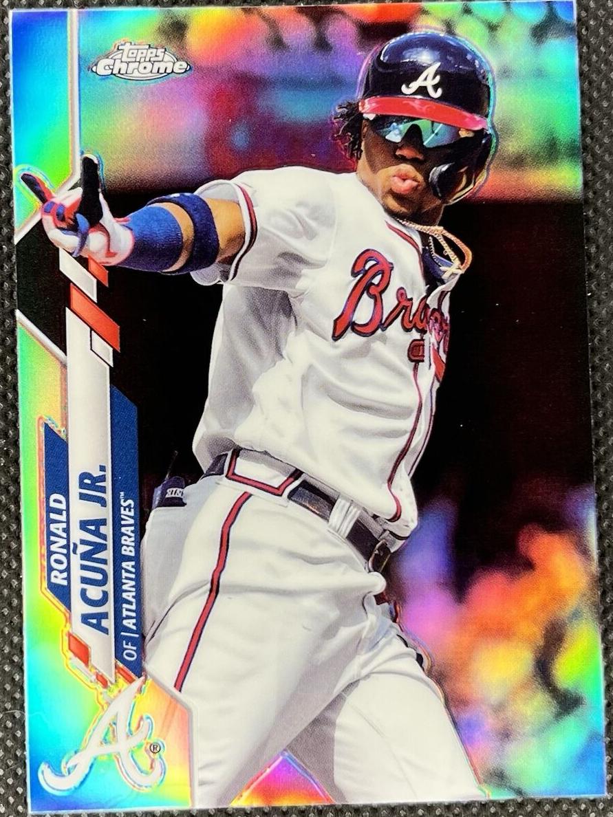 2020 Topps Chrome Baseball Refractor Ronald Acuna Jr. #112 PSA 10