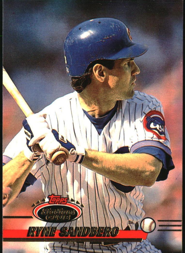 1993 Topps Stadium Club Baseball Ryne Sandberg #366 PSA 9