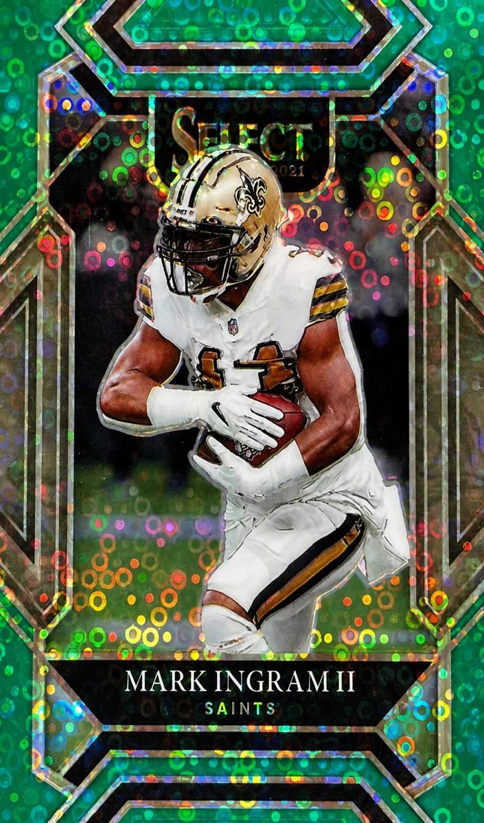 2021 Panini Select Football Green Disco Mark Ingram II #215