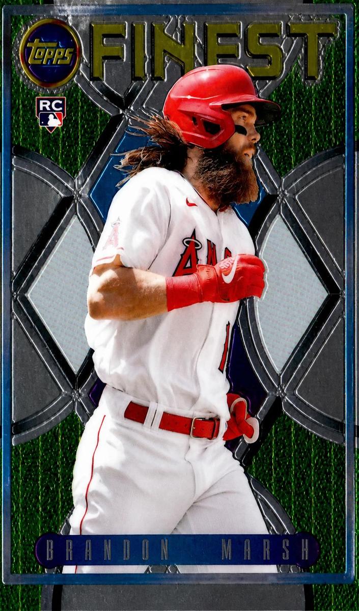 2022 Topps Finest Flashbacks Baseball Brandon Marsh #121 PSA 9