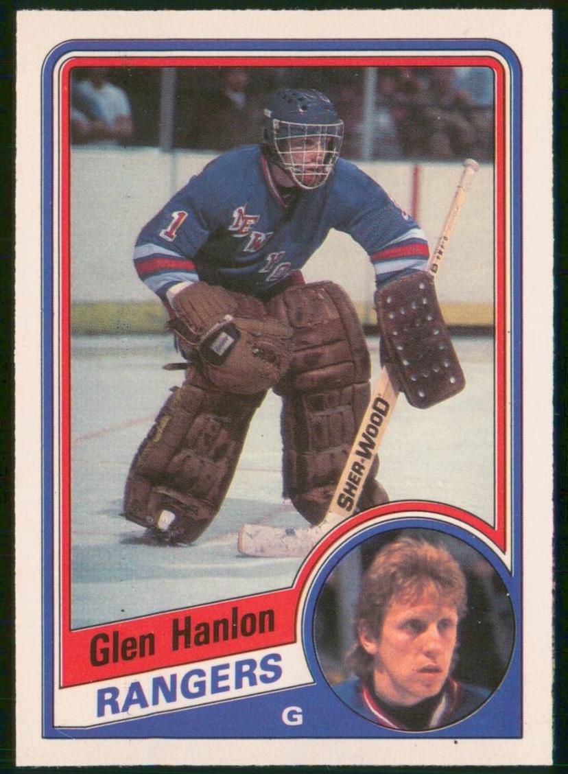 1984 O-Pee-Chee Hockey Glen Hanlon #142