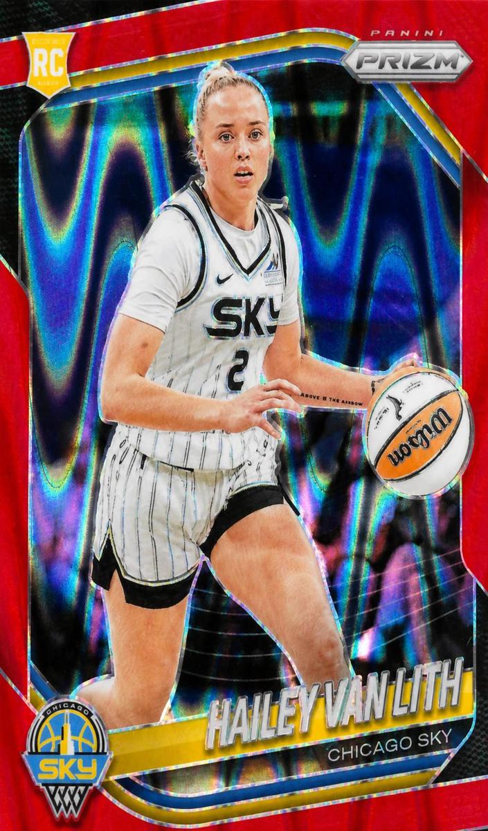 2025 Panini Prizm WNBA Basketball Red Seismic Hailey Van Lith #2