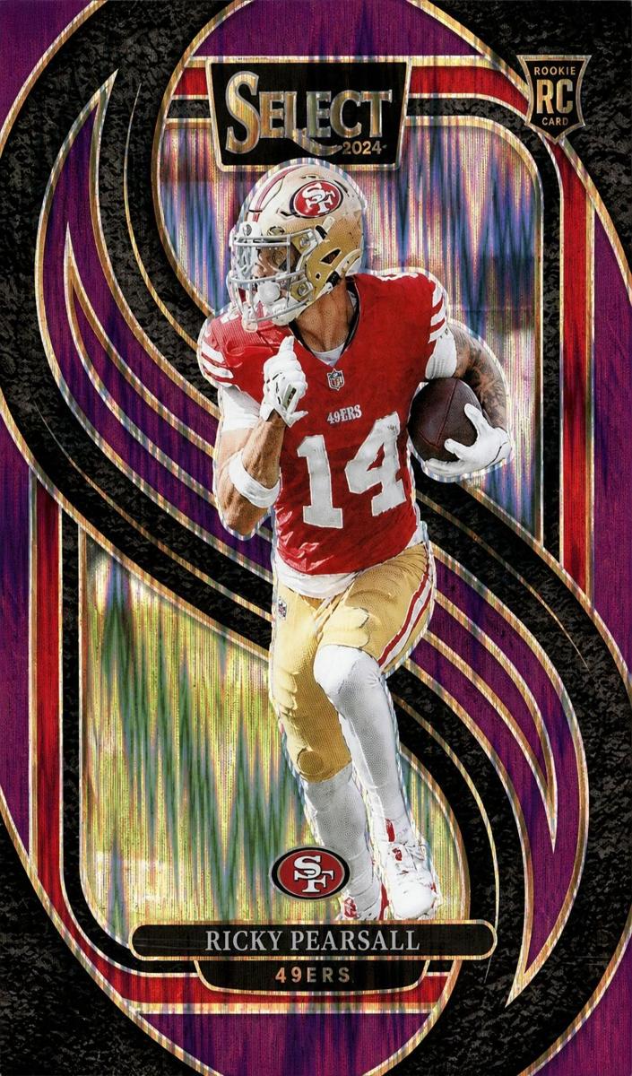 2024 Panini Select Football Purple Shock Ricky Pearsall #173