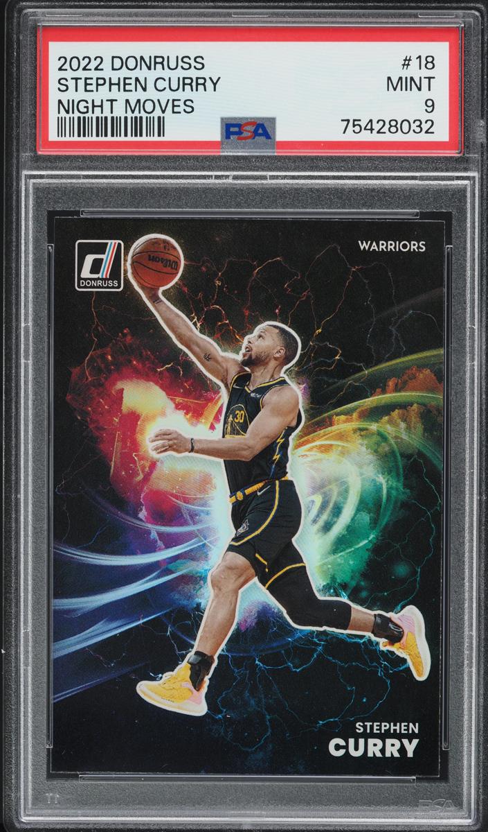2022 Panini Donruss Basketball Stephen Curry #18 PSA 9
