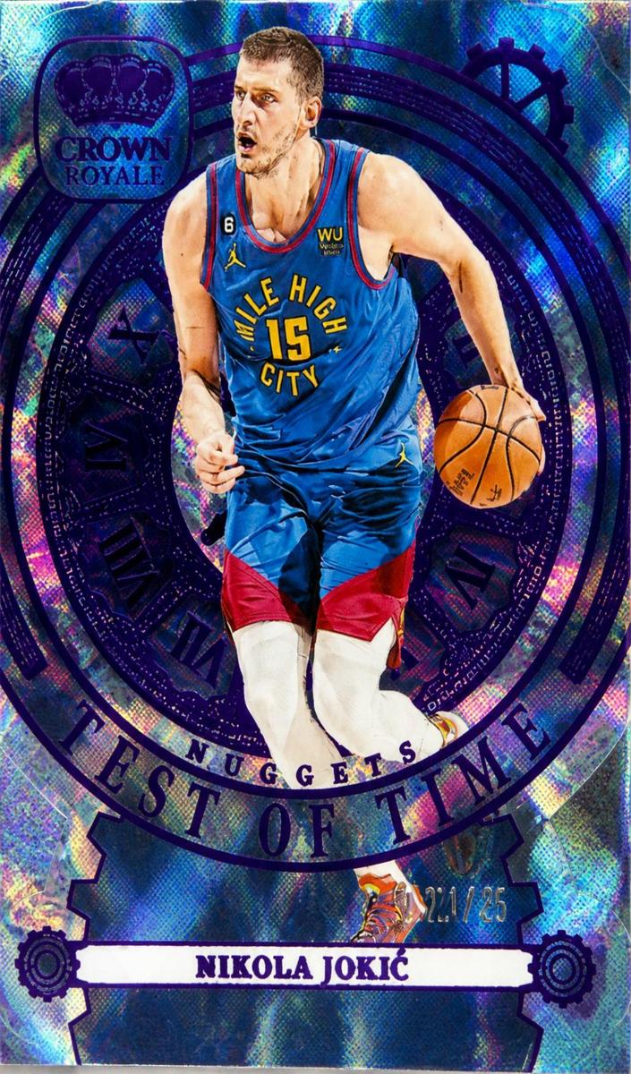 2023 Panini Crown Royale Basketball Purple Nikola Jokic #6 PSA 10