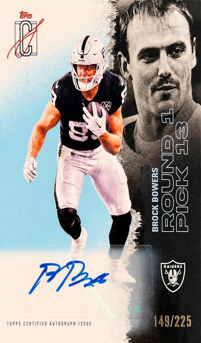 2025 Topps Signature Class Football Teal Brock Bowers #34
