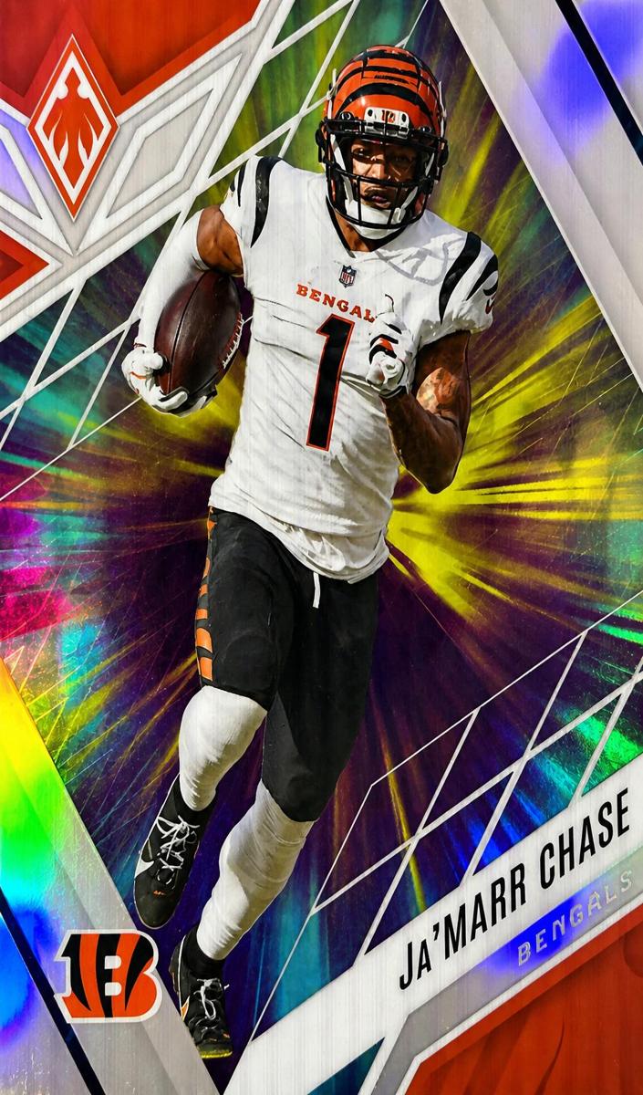 2022 Panini Phoenix Football Color Burst Ja'Marr Chase #16 SGC 9
