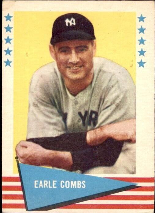 1961 Fleer Baseball Earle Combs #17