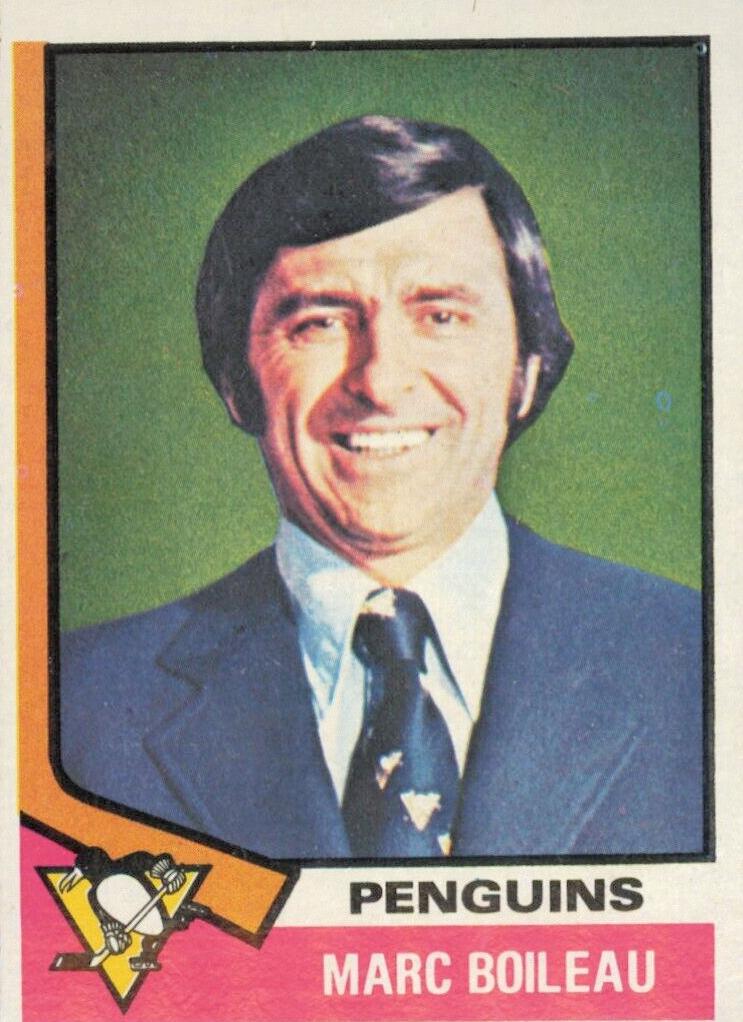 1974 Topps Hockey Marc Boileau #49