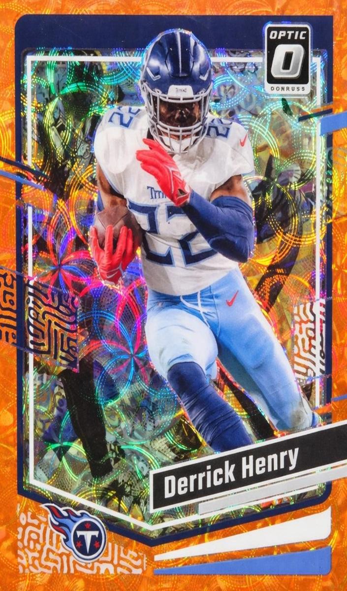 2023 Donruss Optic Football Orange Scope Derrick Henry #189 PSA 10