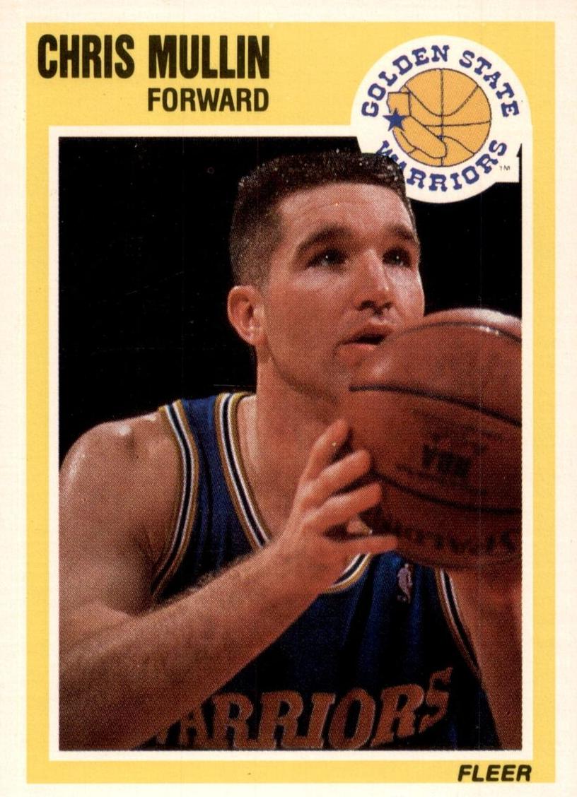 1989 Fleer Basketball Chris Mullin #55
