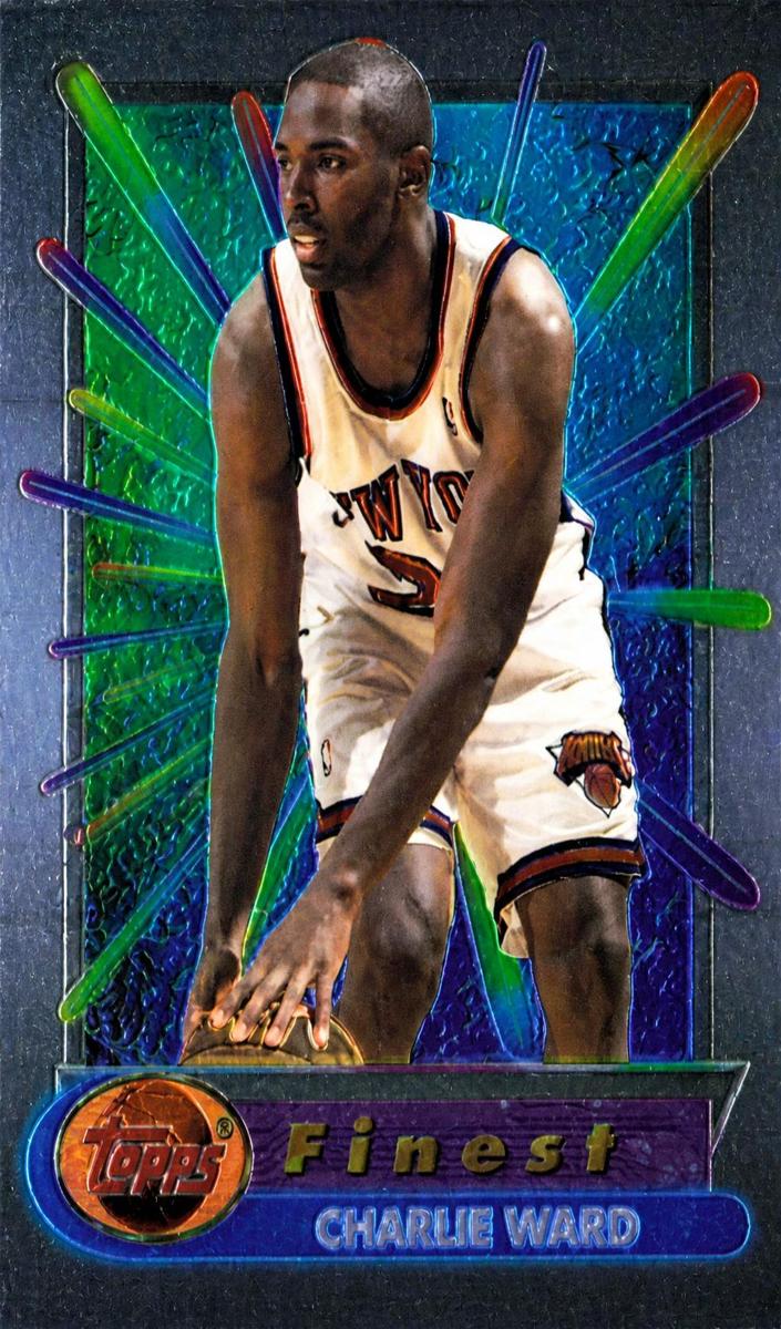 1994 Topps Finest Basketball Charlie Ward #321 PSA 9