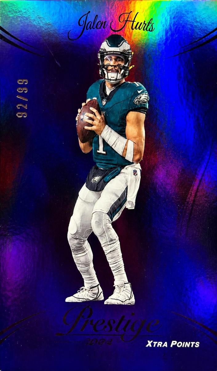 2024 Panini Prestige Football Purple Premium Xtra Points Jalen Hurts #238