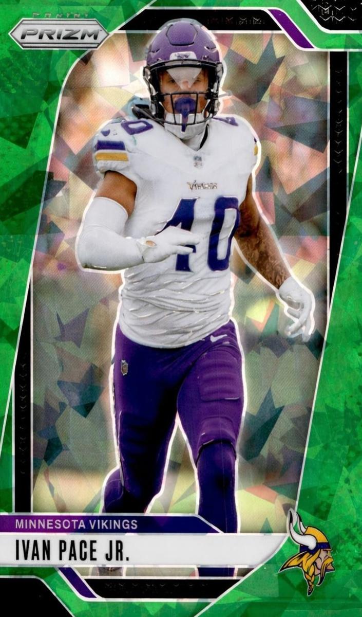 2024 Panini Prizm Football Green Ice Ivan Pace Jr. #189