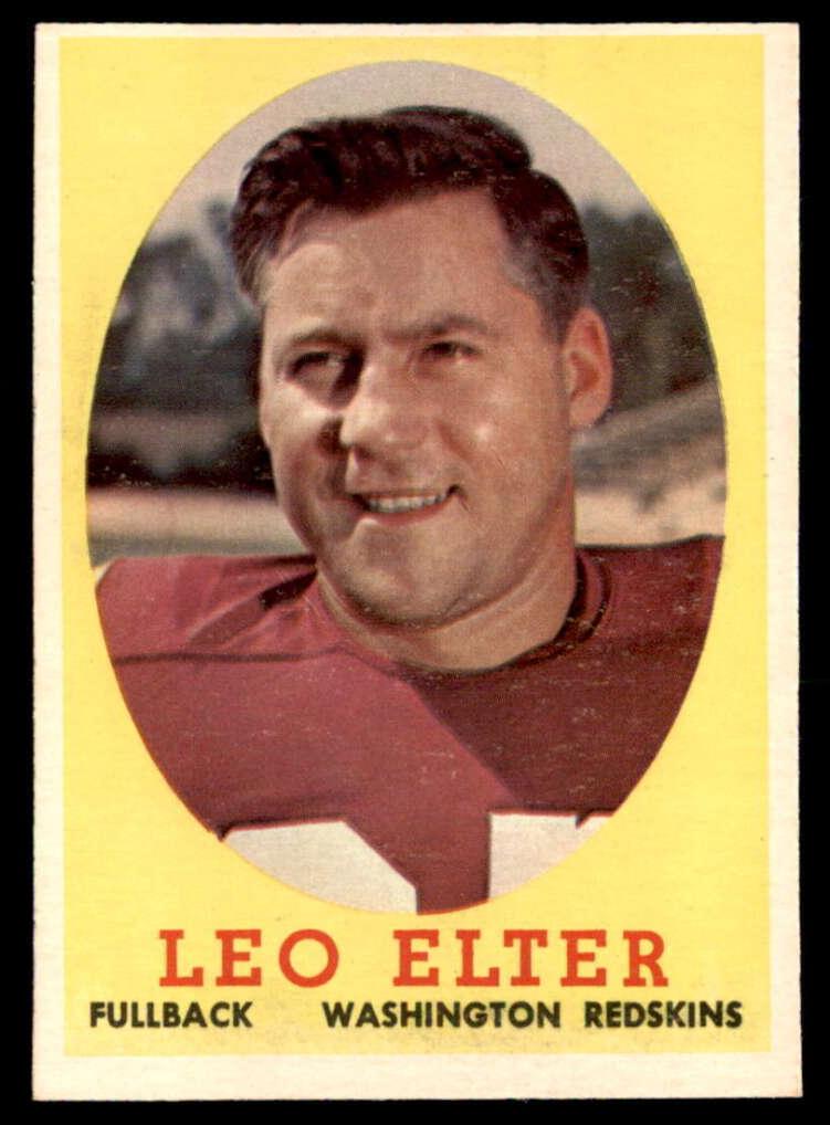1958 Topps Football Leo Elter #25