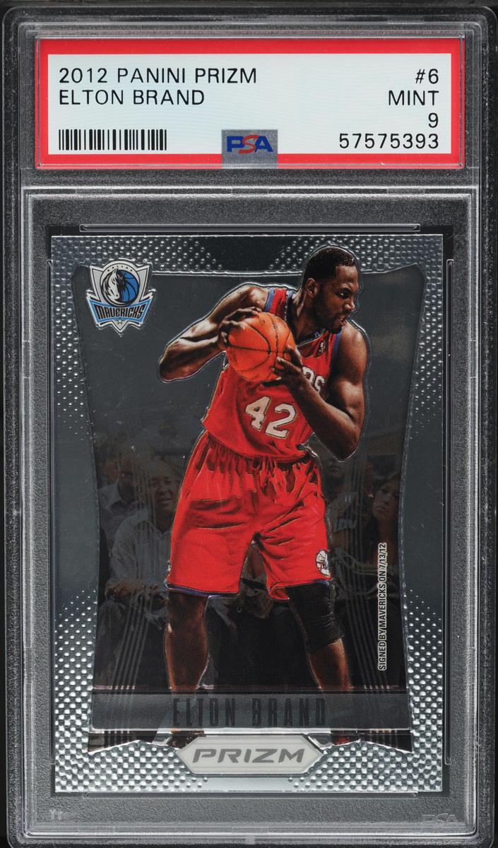 2012 Panini Prizm Basketball Elton Brand #6 PSA 9