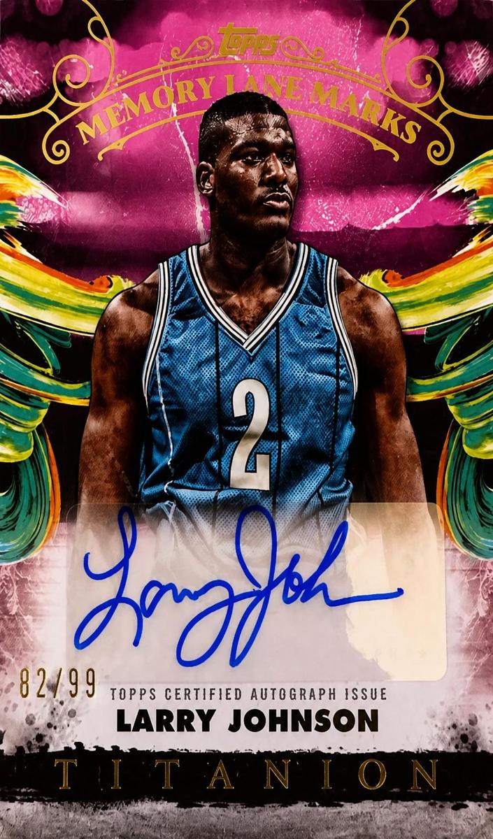 2024 Topps Inception Basketball Pink Larry Johnson #MLM-LJ BGS 8