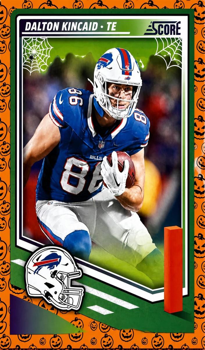 2025 Panini Score Football Pumpkin Dalton Kincaid #22