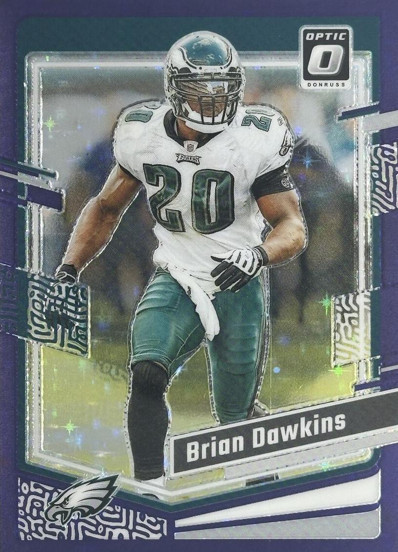 2023 Donruss Optic Football Purple Stars Brian Dawkins #154