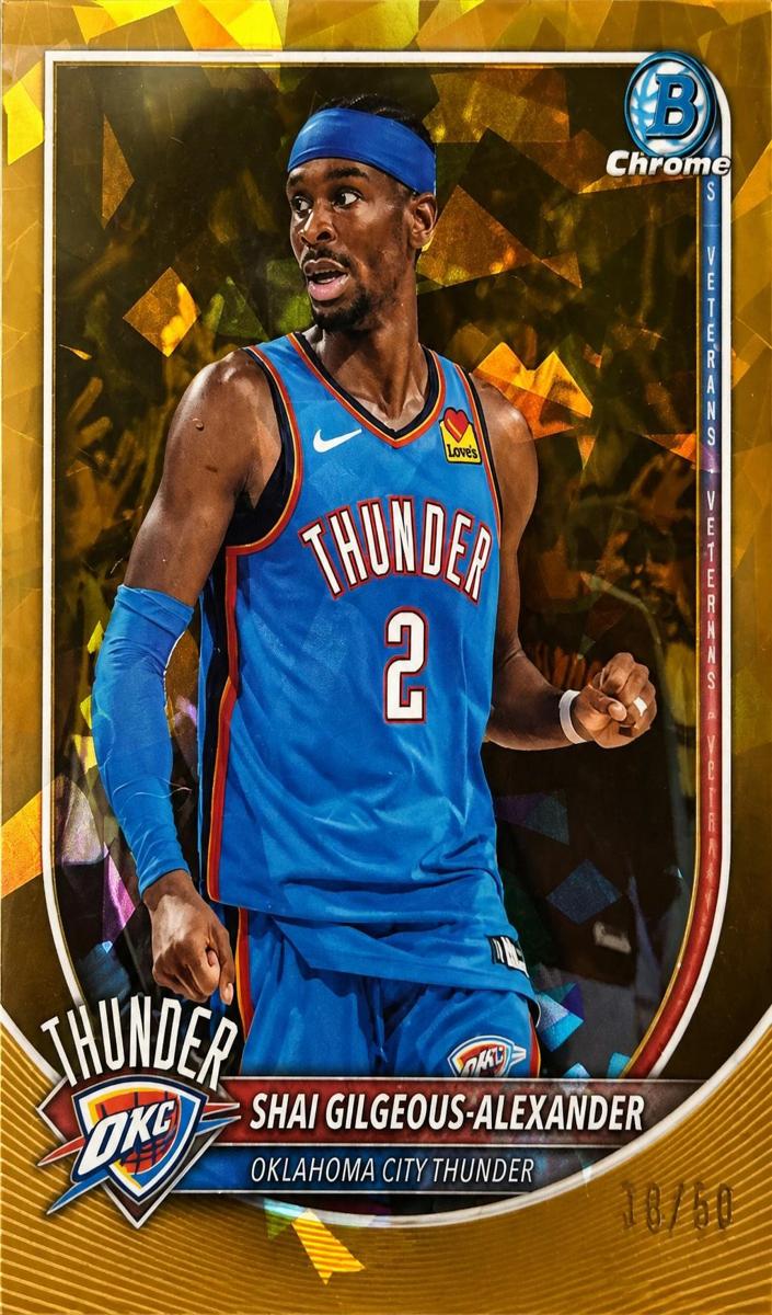 2025 Bowman Chrome Sapphire Basketball Gold Shai Gilgeous-Alexander #BCV-106