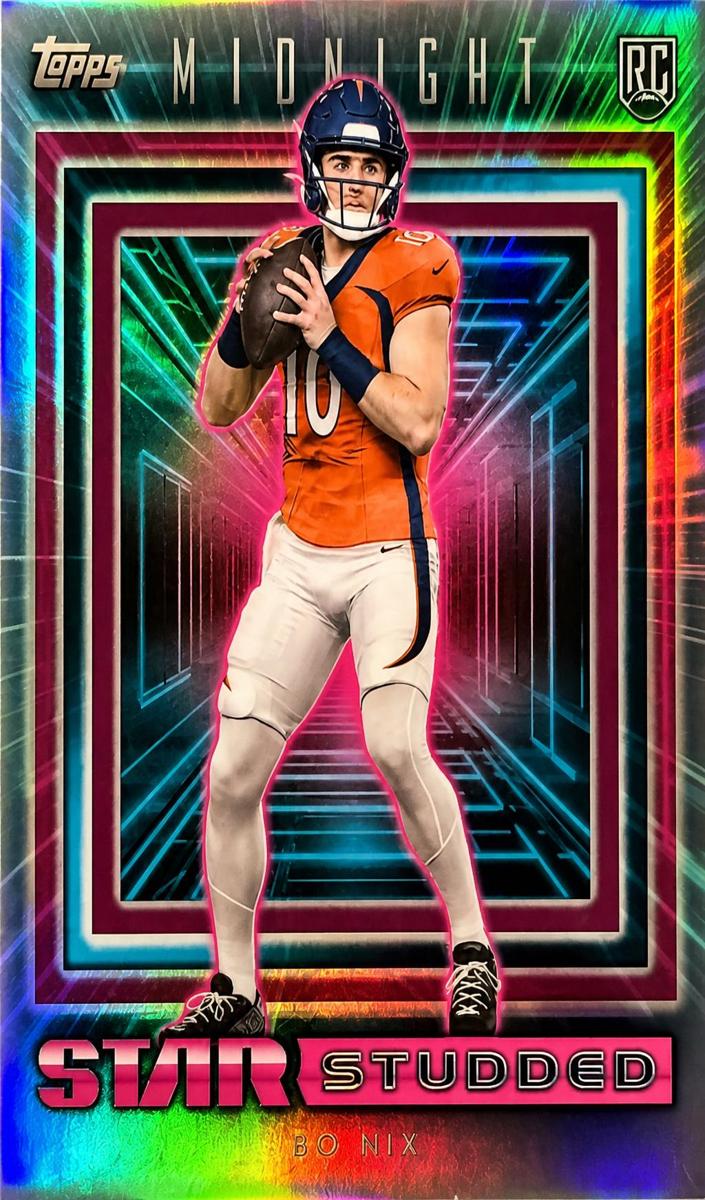 2024 Topps Midnight Football Bo Nix #SS-2 PSA 10