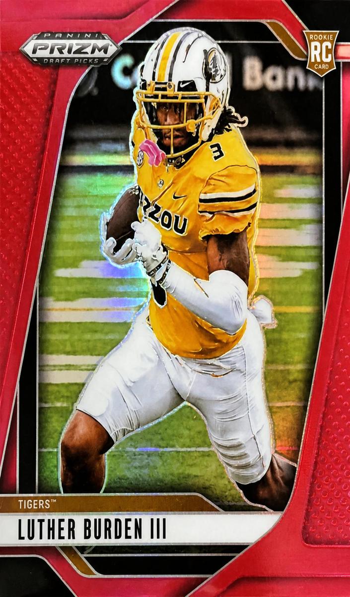 2025 Panini Prizm Draft Picks Football Red Luther Burden III #71 PSA 10