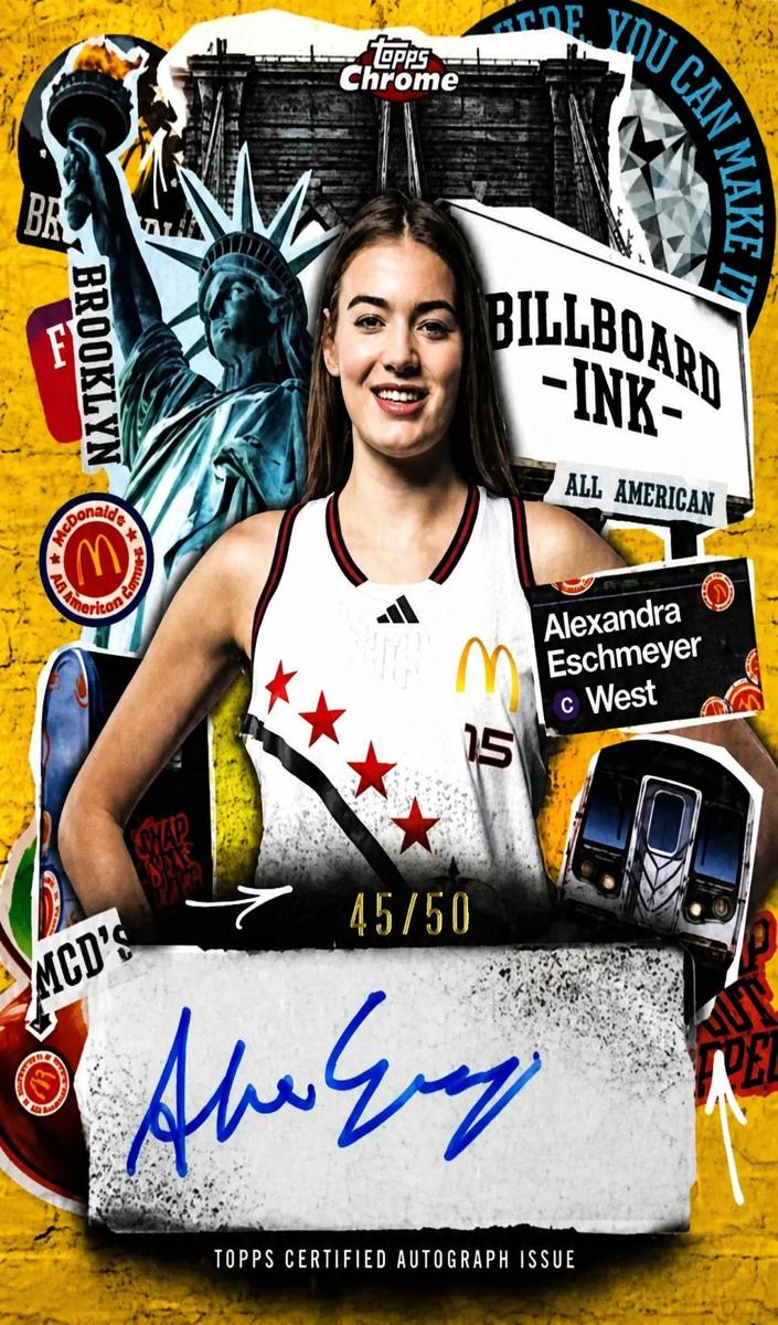 2025 Topps Chrome McDonald's All American Basketball Gold Refractor Alexandra Eschmeyer #BI-AE