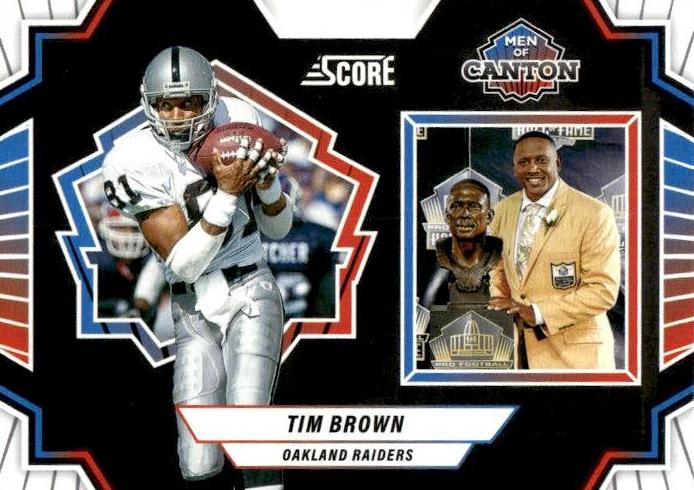 2025 Panini Score Football Tim Brown #20 PSA 10